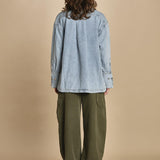 camicia denim over GLORY LBB LT BLUE BLEACH bellerose