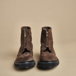 scarponcino in camoscio con zip 197 DARKEARTH adieu