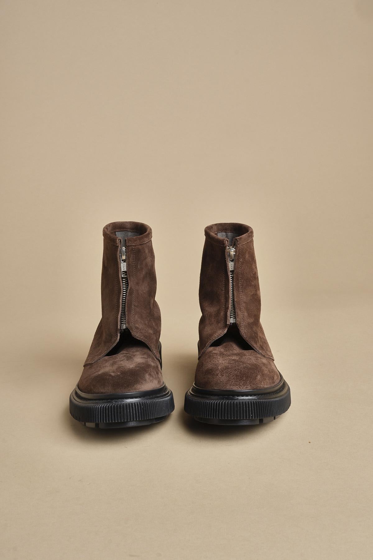 scarponcino in camoscio con zip 197 DARKEARTH adieu