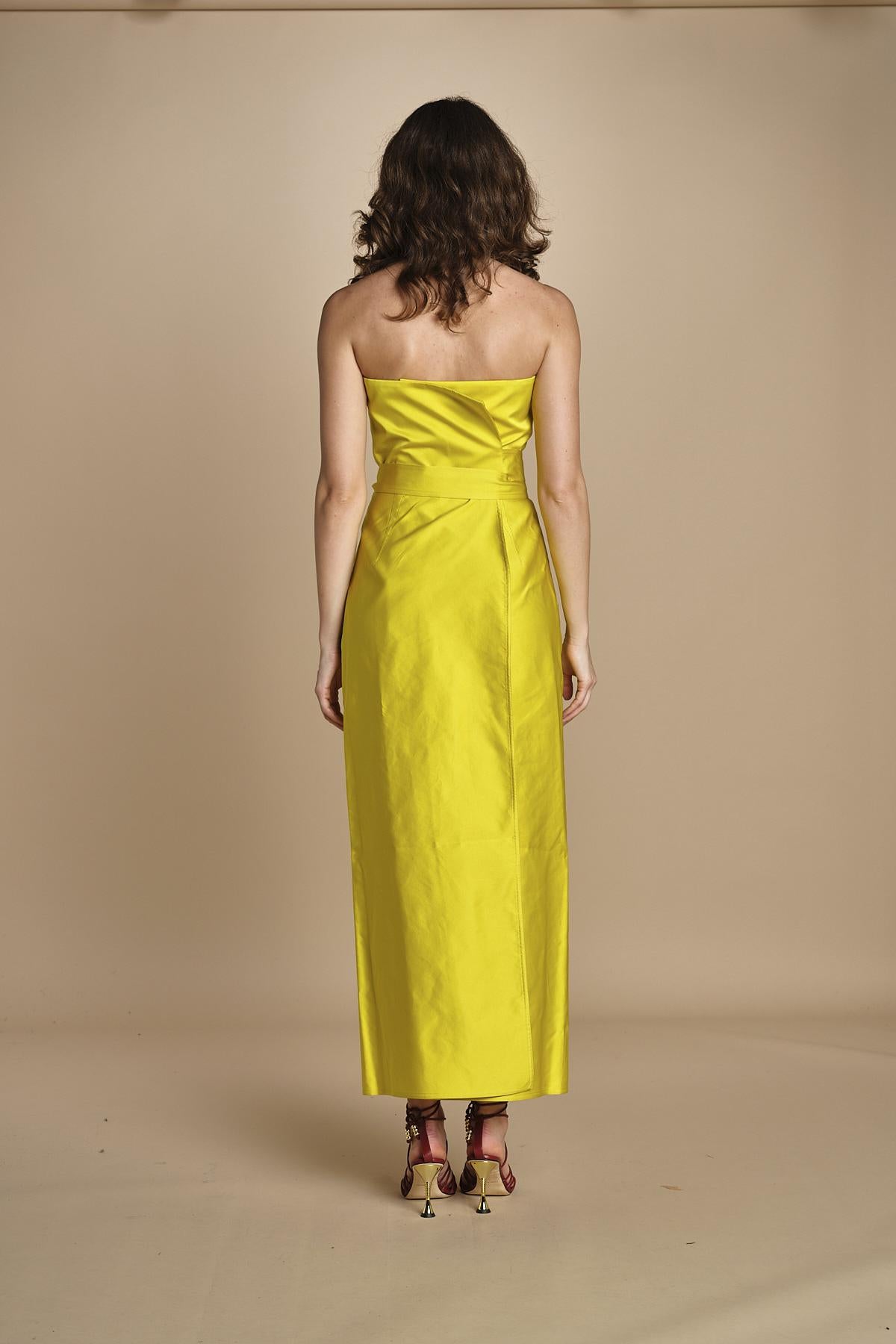 DOU abito lungo in raso DOU LEMON sofie d'hoore