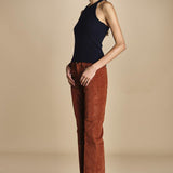 denim skinny cropped LINDY RUSSETED true avenue