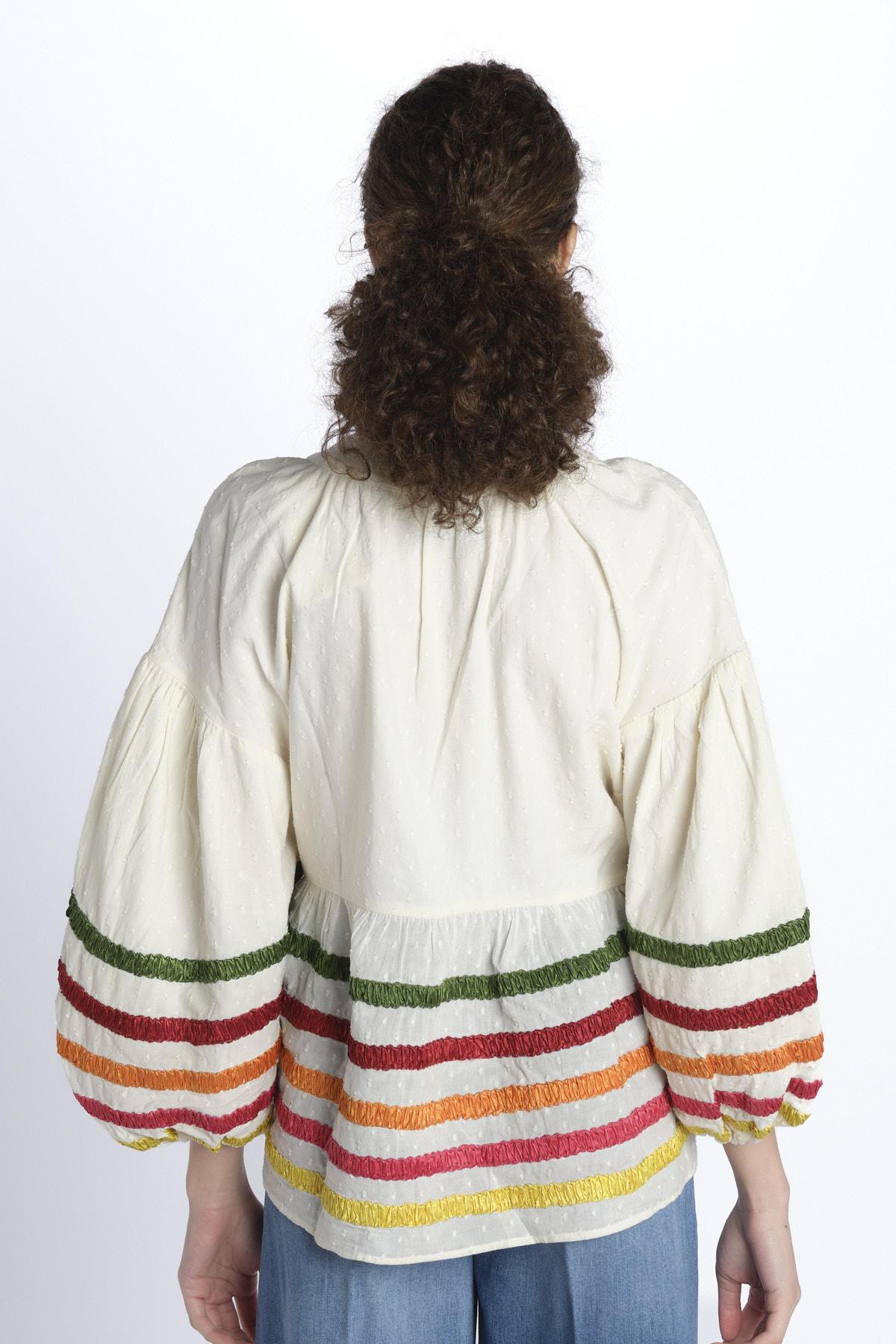 Blousa nastra LIBERTY BEIGE chufy