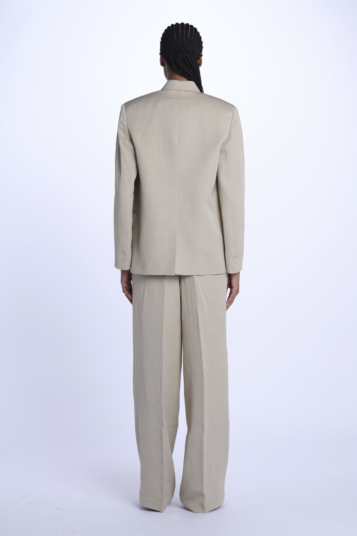 Blazer CHARLOTTE doppio petto misto lino CHARLOTTE CHA15 SABBIA nine in the morning