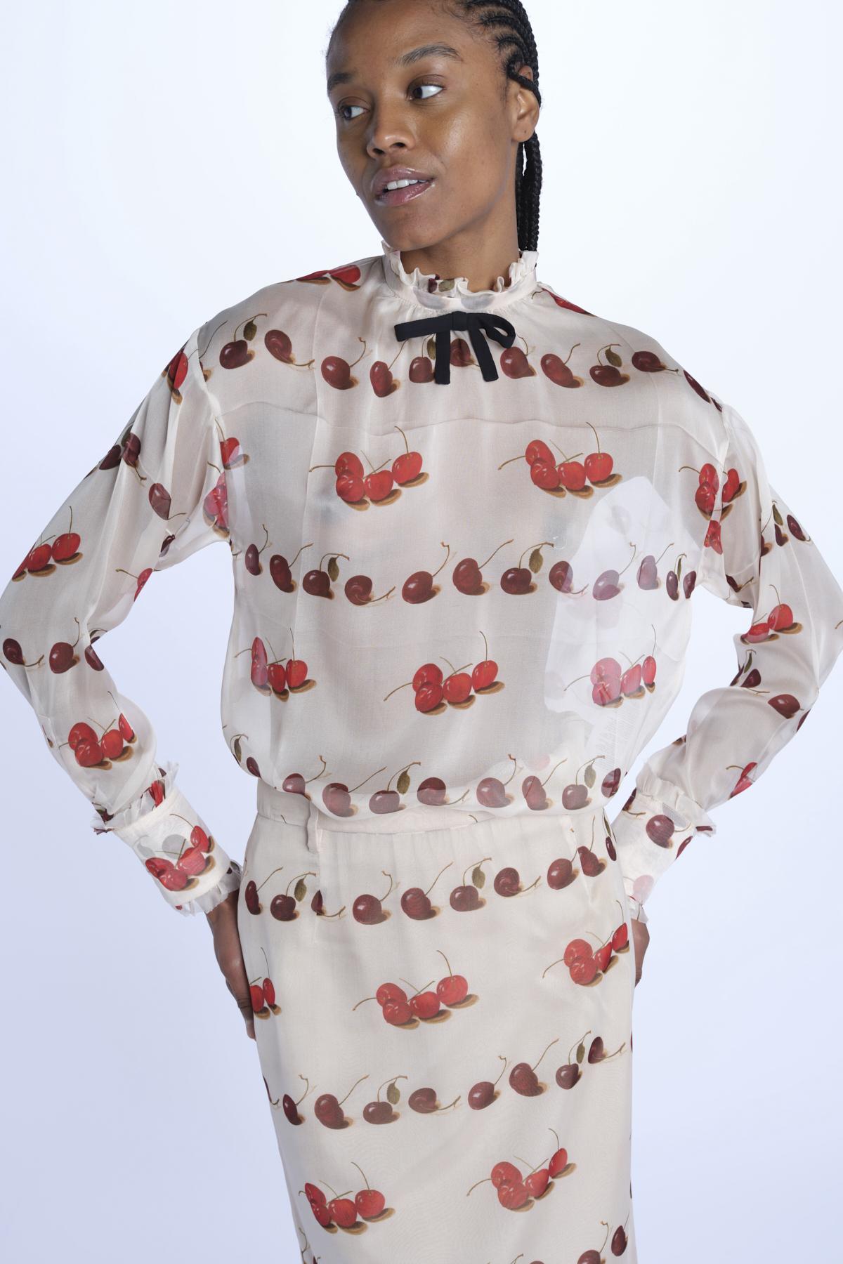 Camicia chiffon righe G043 5539 SAC1 n21
