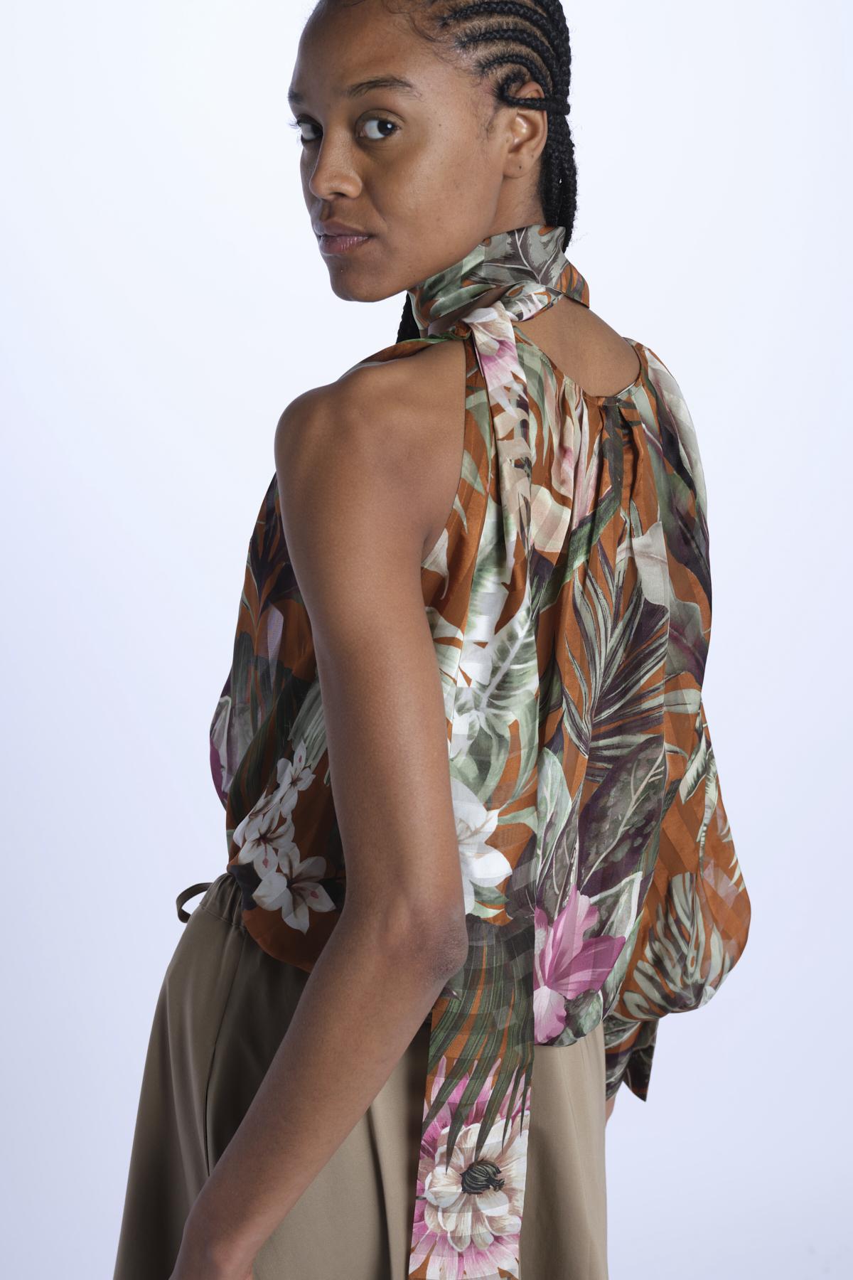 PALINURO camicia stampa fiori PALINURO TOBACCO crida