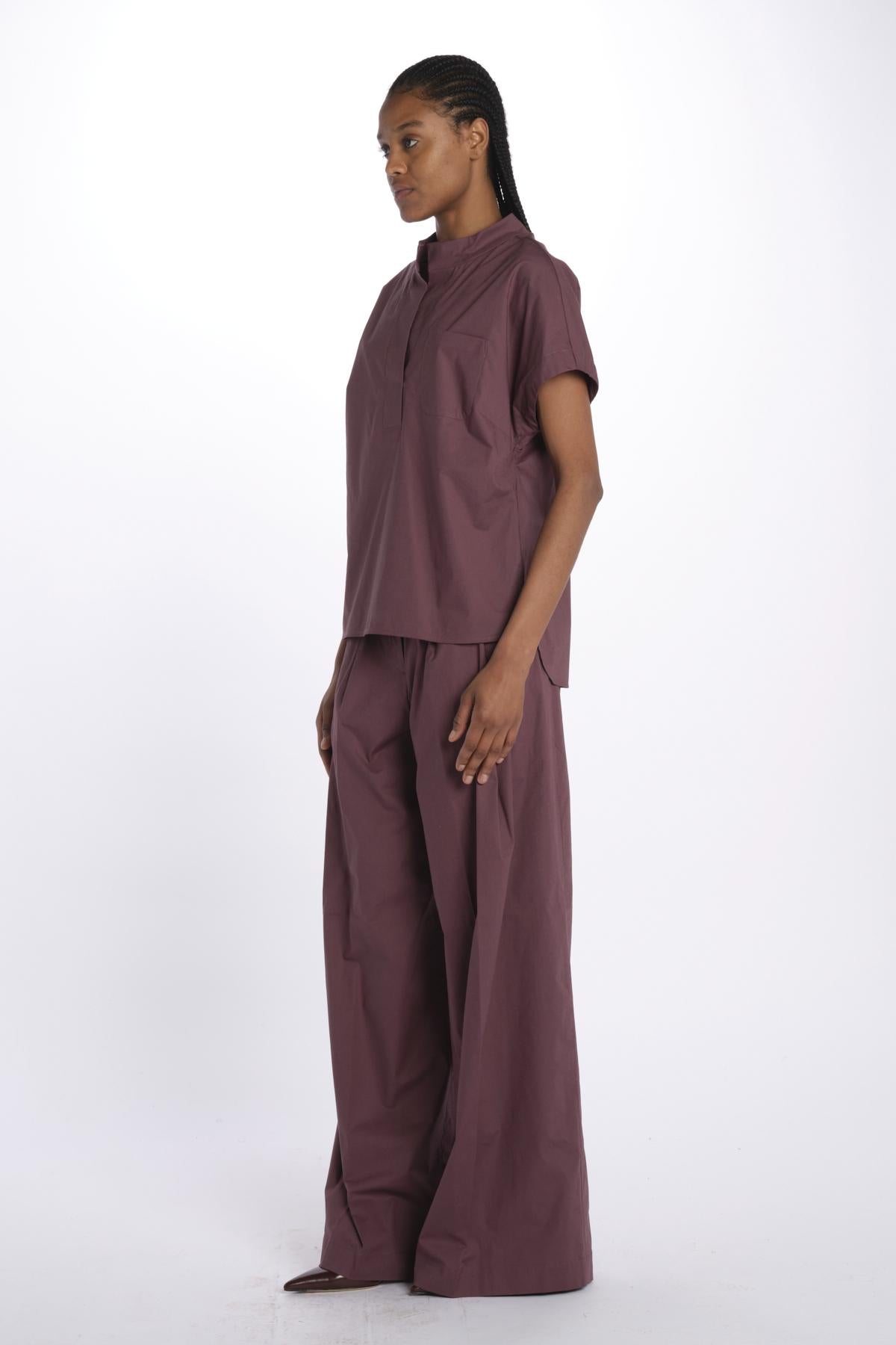 Camicia ILENIA popeline ILENIA IL31 BURGUNDY nine in the morning