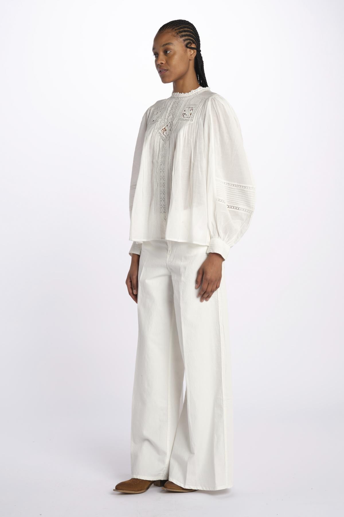 Camicia m/l pizzo CALIN BLANC001 vanessa bruno