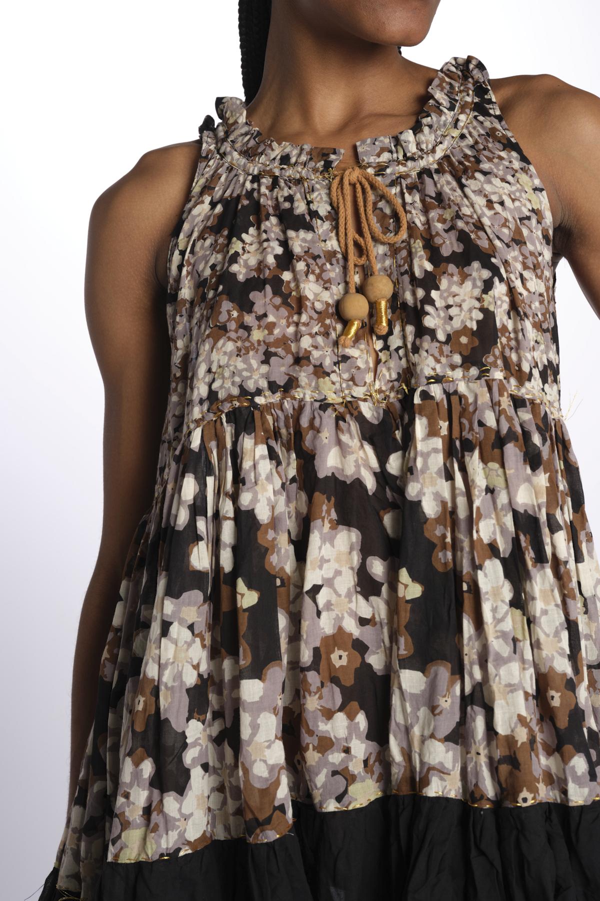 Abito s/m fiori Maxi Hippydress Sleeveless MHS FF4 BFF4 yvonne s.