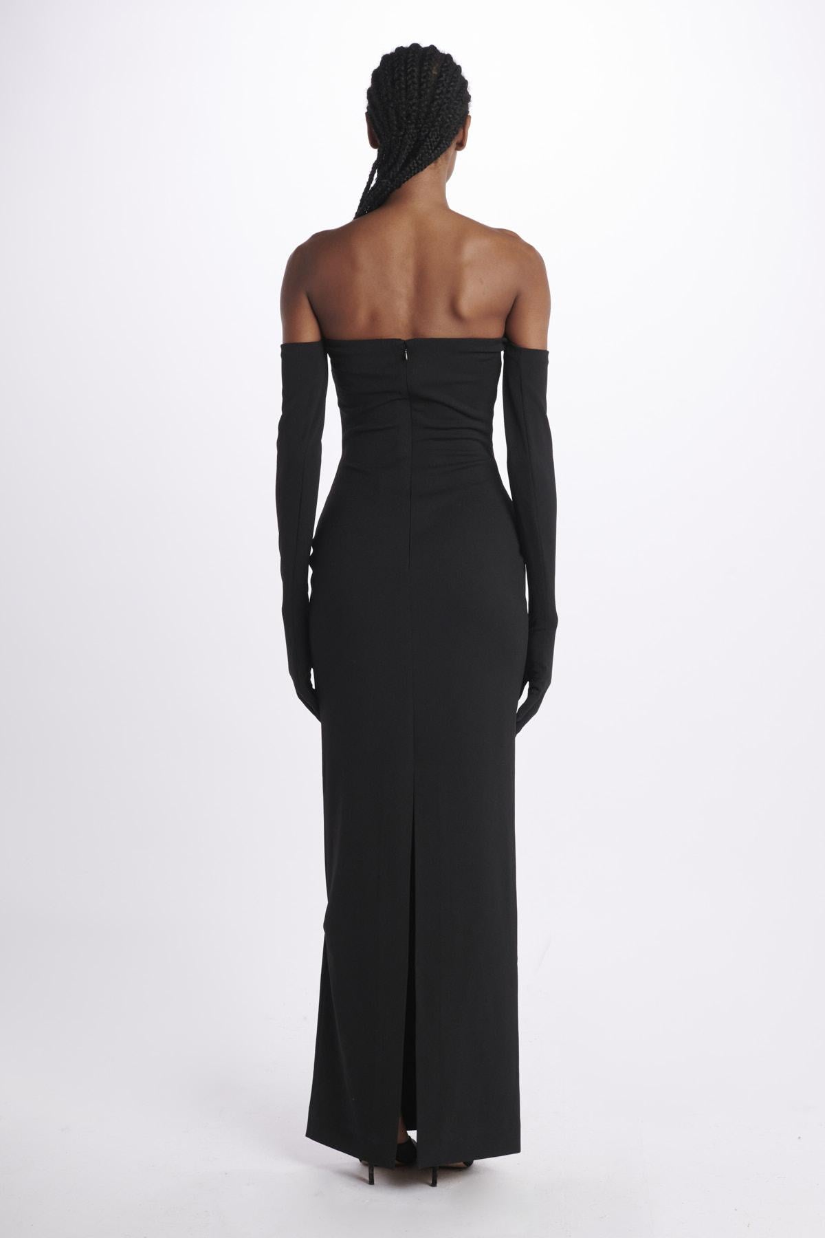 TULLIAMAXIDRESS BLACK solace