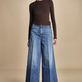 denim over con orlo THE HEADLINER SNEAK 10068 313 mother