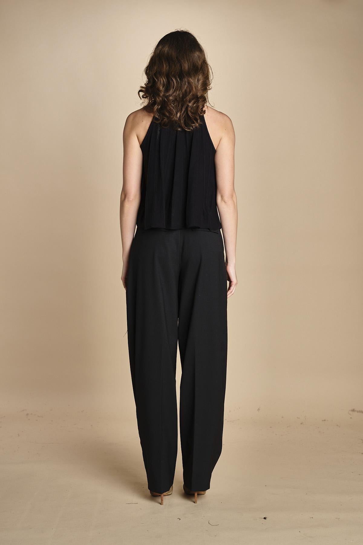 top in maglia plisse SERRES NOIR ba&sh