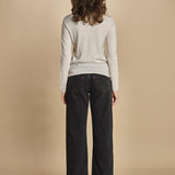 felpa lunga. KWSW02802 ECRU 102 zadig & voltaire