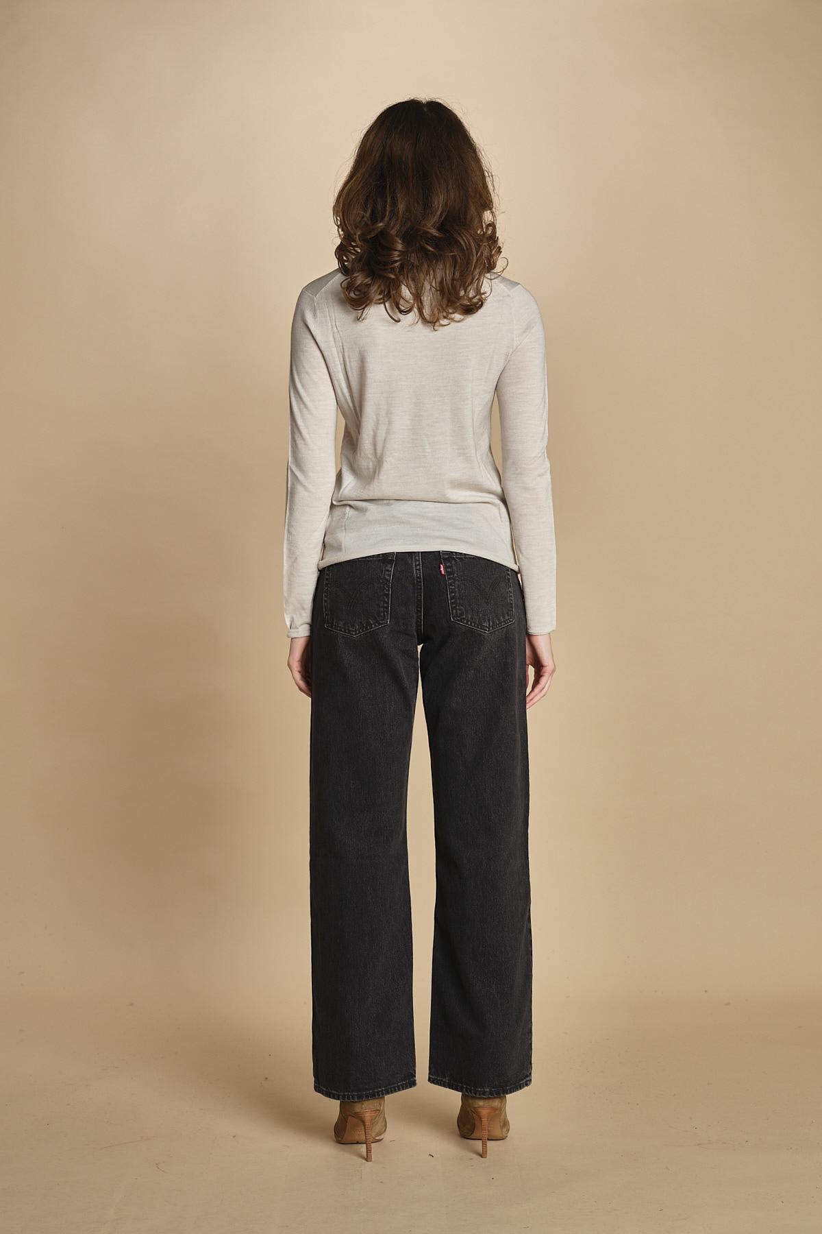 felpa lunga. KWSW02802 ECRU 102 zadig & voltaire