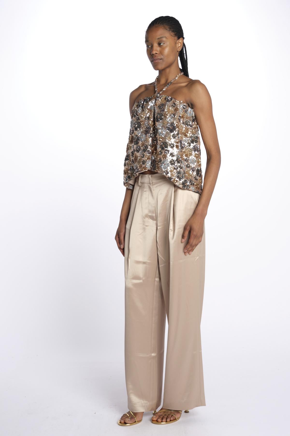 Top paillettes con coulisse T022 M915 n21