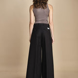 pantalone con nervature. ORIANNA ORN01 NERO nine in the morning