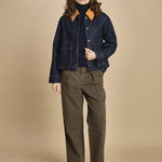 giubbino in denim. J423B912 MIDNIGHT RINSE MIDRI the GREAT