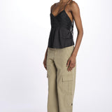 Cayonne satin WWCR01256 BLACK zadig & voltaire