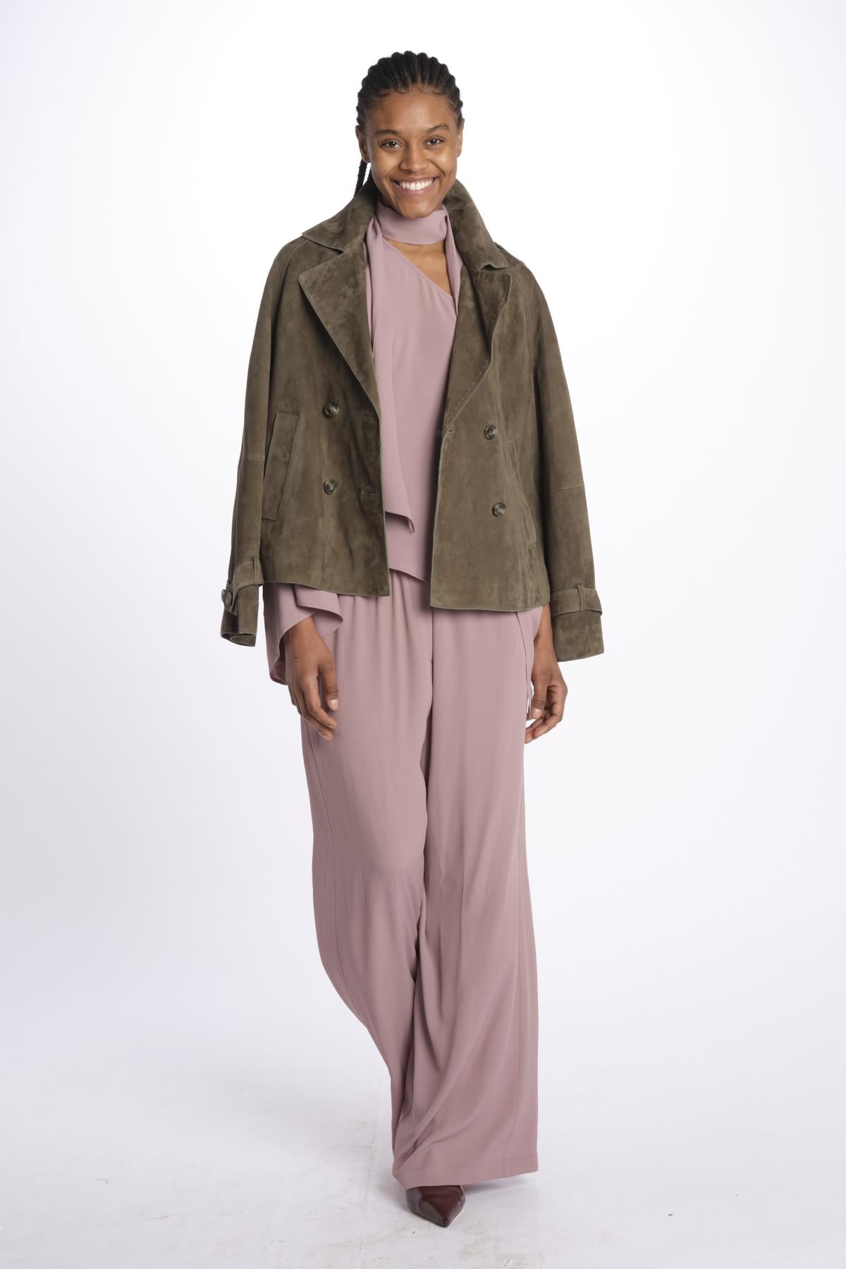 Pantalone con elastico 40805-412 BOIS DE ROSE federica tosi
