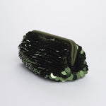 Clutch SANTORINI grande con paillettes BAG SANTORINI ARMY boheme couture