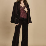 top con spalline sottili. WWCR01298 BURGUNDY 540 zadig & voltaire