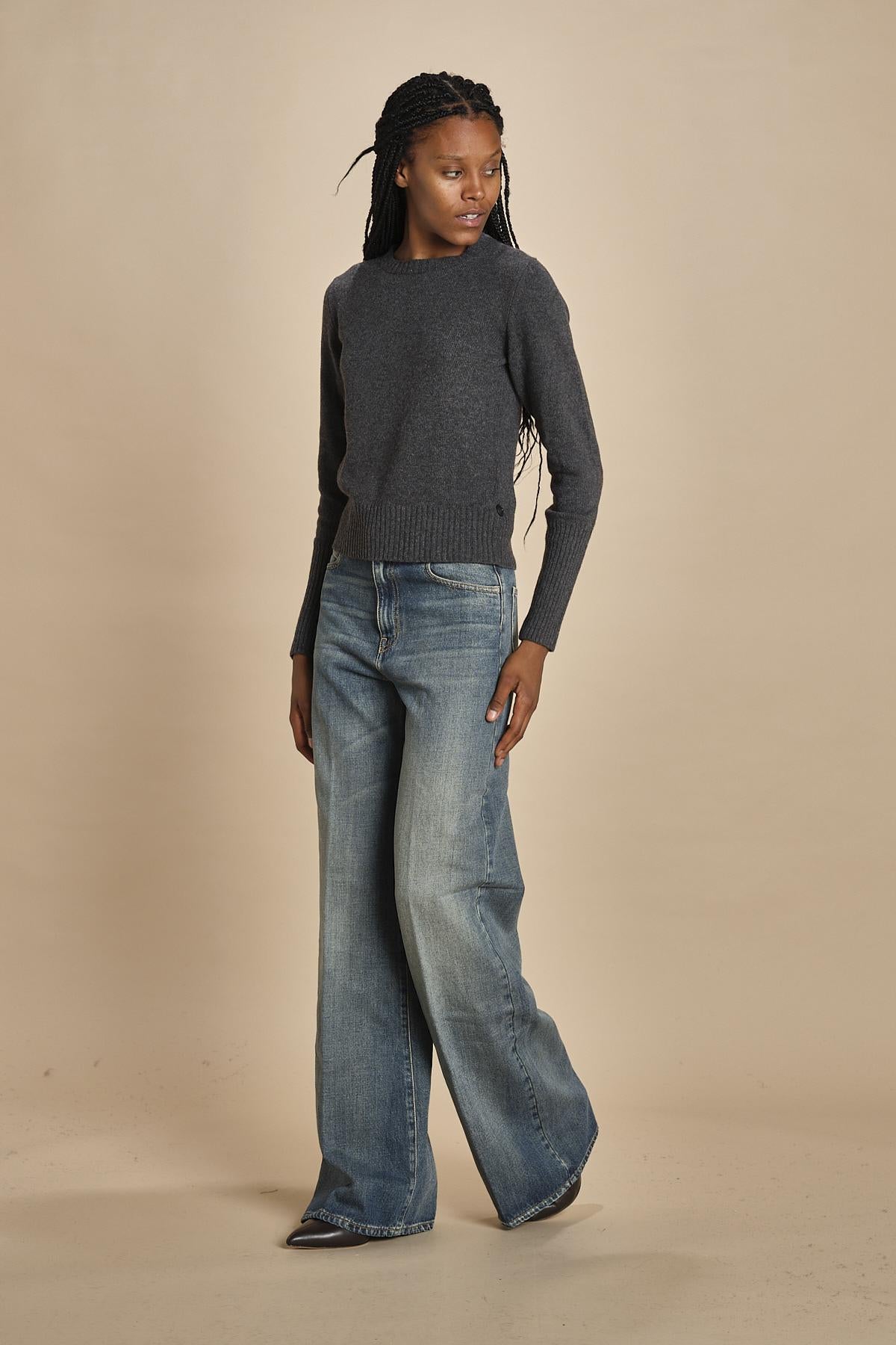 d2501005 girocollo slim by milaura. d2501005 871 GRIGIO milaura