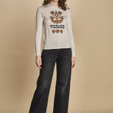 felpa lunga. KWSW02802 ECRU 102 zadig & voltaire