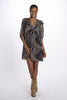 Mini dress with red print