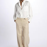 Pantalone lino spina LAMIA T2272F123 massimo alba