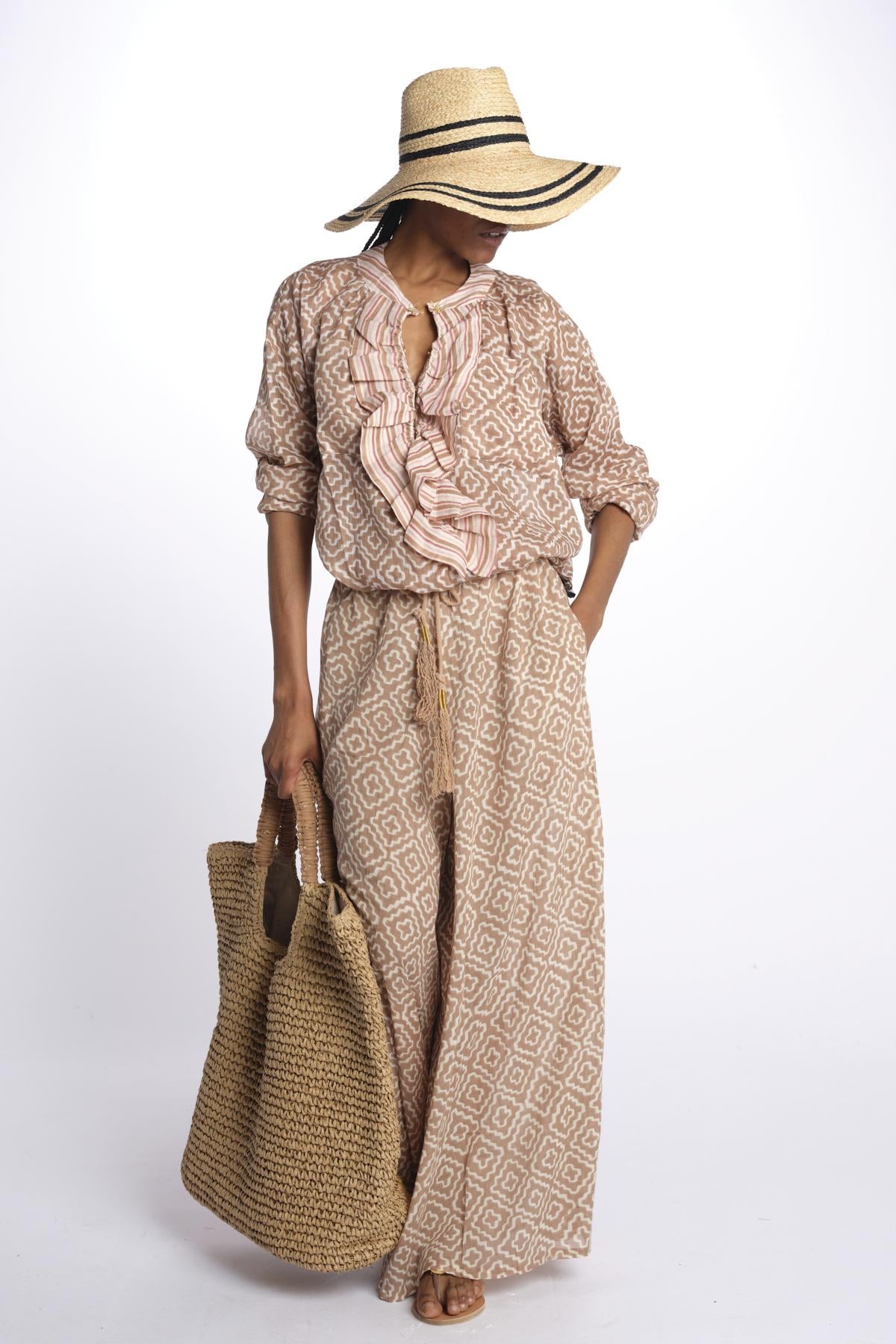 Camicia con rouches Frill Shirt FRS CR1 yvonne s.