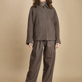 giaccone in lana cotta. MAN1509 GRI2224W soeur
