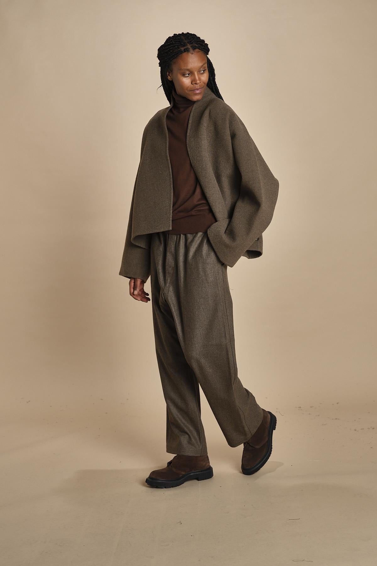 CAPA easy jacket in panno CAPA MINK TAN sofie d'hoore