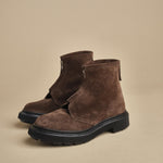 scarponcino in camoscio con zip 197 DARKEARTH adieu