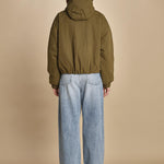 giubbotto in nyloncon interno pelo HERNA MILITARY bellerose