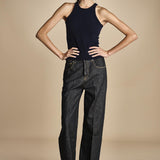 denim cropped ZELDA OPENBLACK true avenue