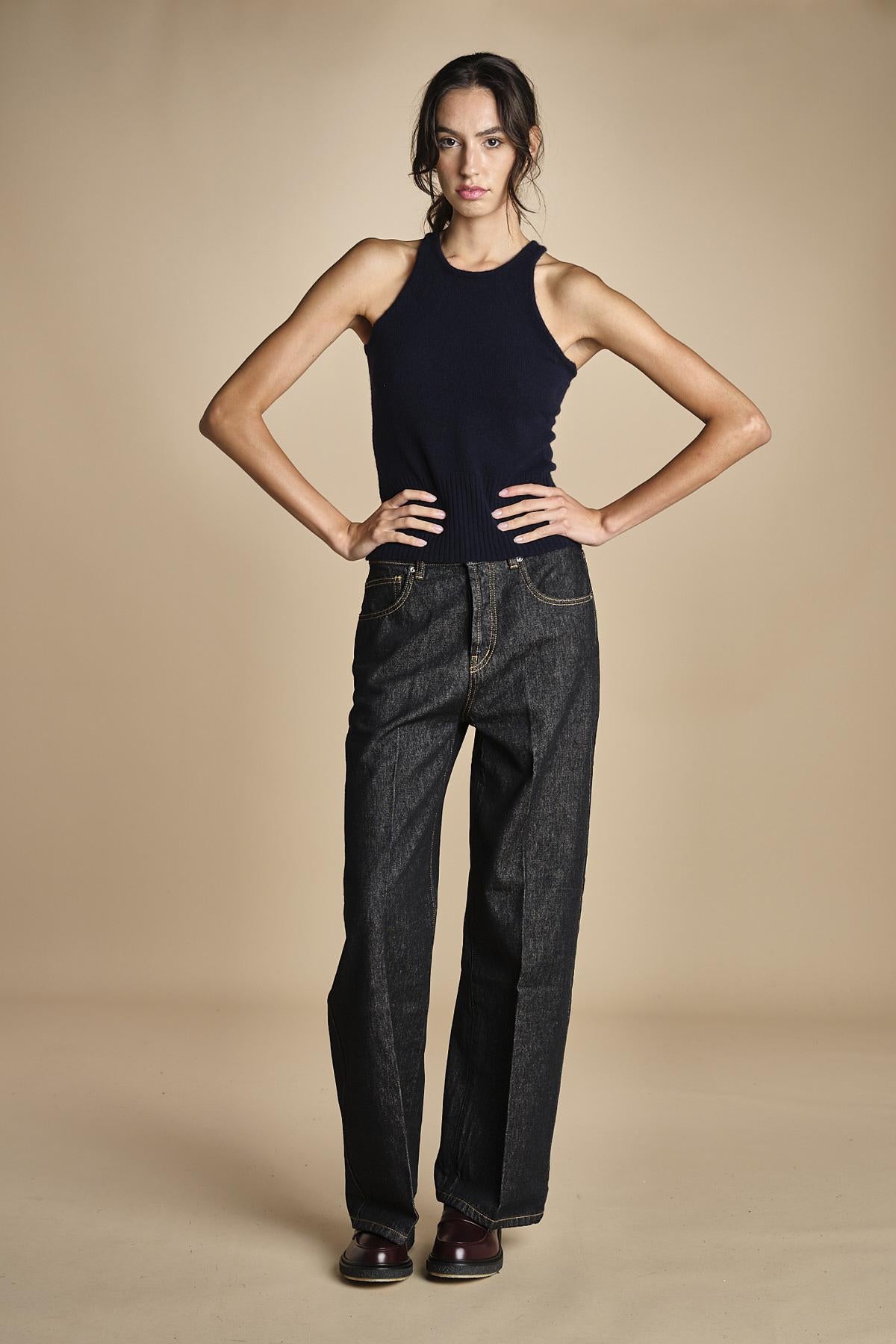 denim cropped ZELDA OPENBLACK true avenue