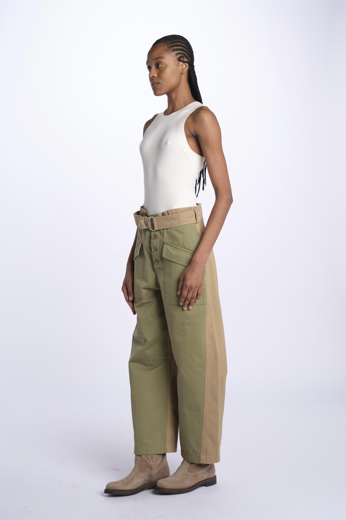 Pantaloni CAROLINA bicolore 079 CHINO sea ny