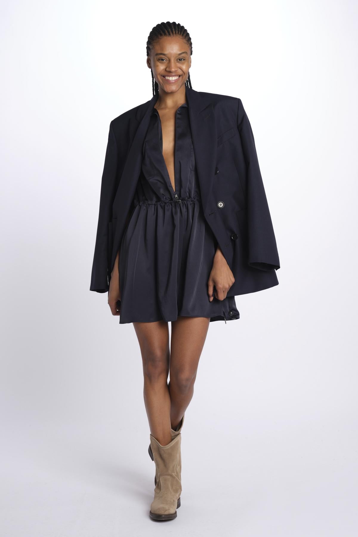 Mini abito con zip 2949 NAVY aspesi