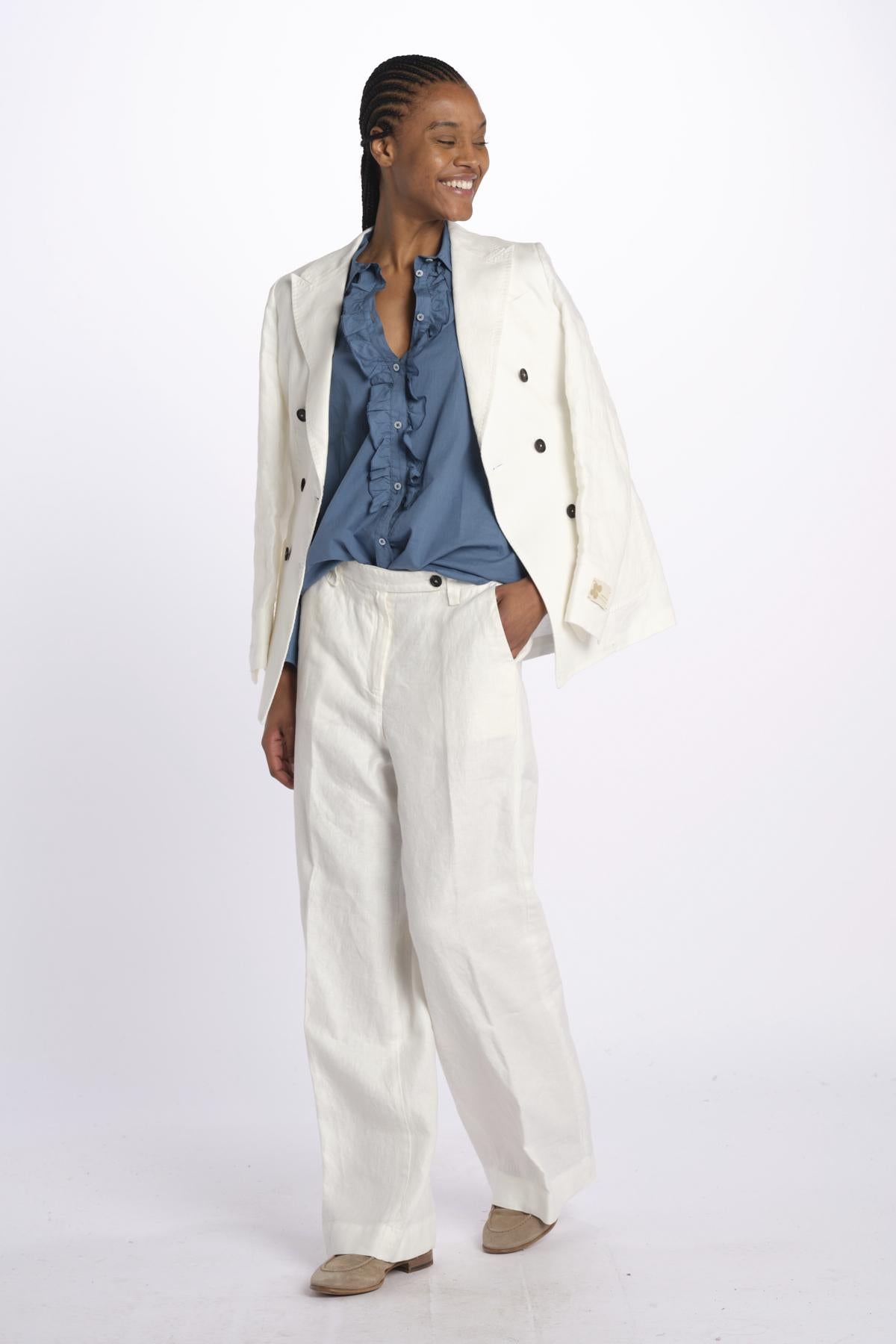 GEMMA camicia con rouches M27D0GEMMAT0278 U562 massimo alba