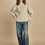felpa double con cappuccio. PUL0123 BLA0225W soeur
