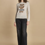 felpa lunga. KWSW02802 ECRU 102 zadig & voltaire