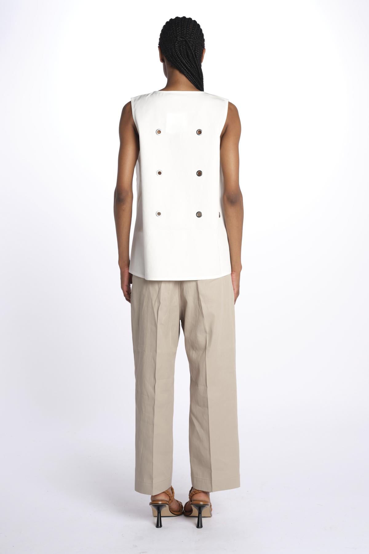 BRODY top con anelli BRODY OFF WHITE sofie d'hoore