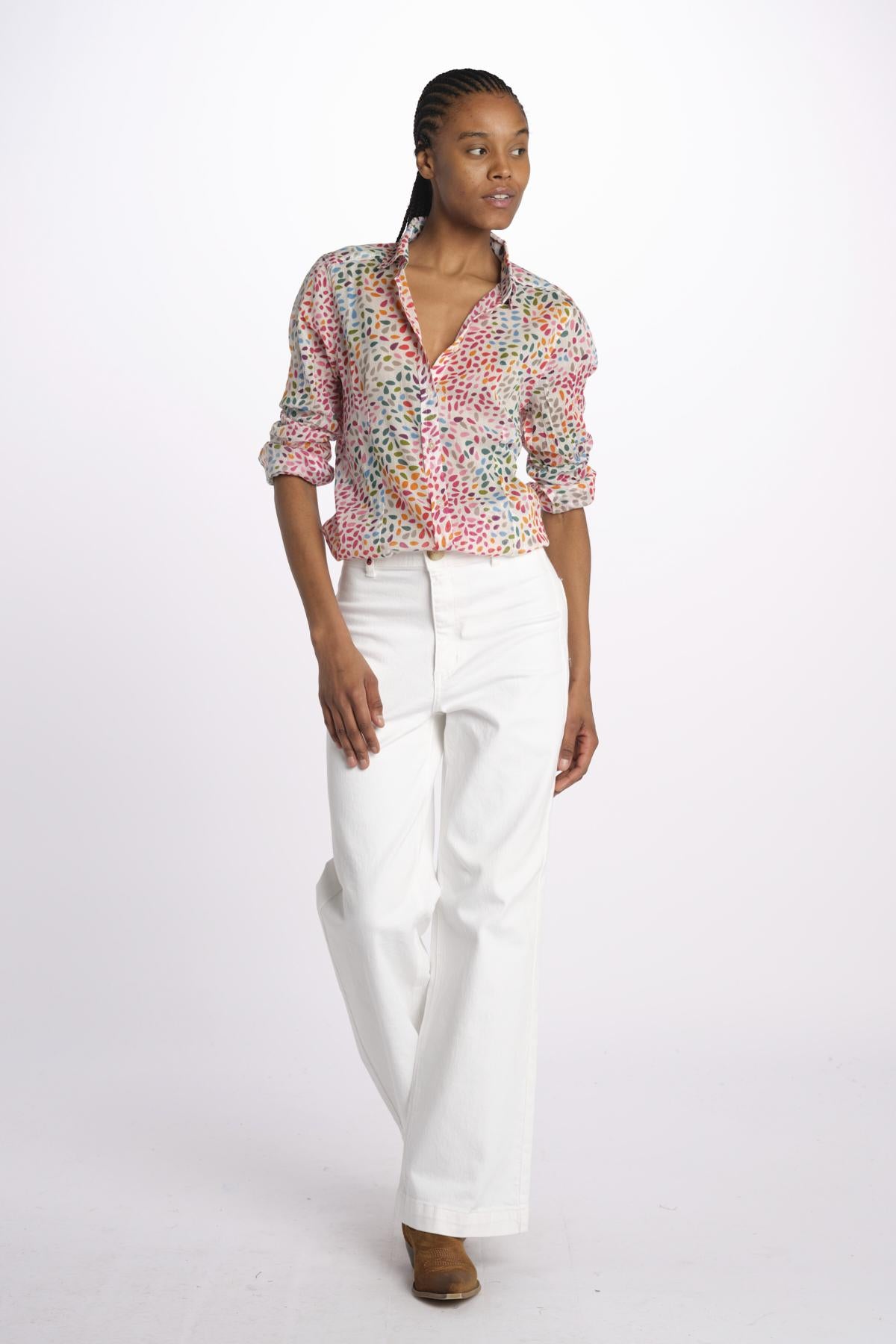 Camicia PETALE MULTICO SA2525 5H terre rouge