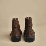 scarponcino in camoscio con zip 197 DARKEARTH adieu