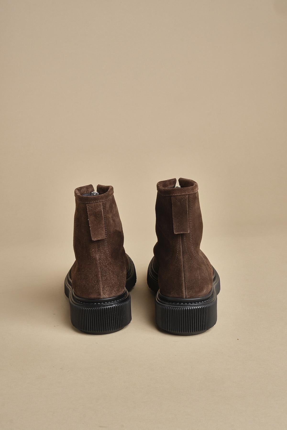 scarponcino in camoscio con zip 197 DARKEARTH adieu