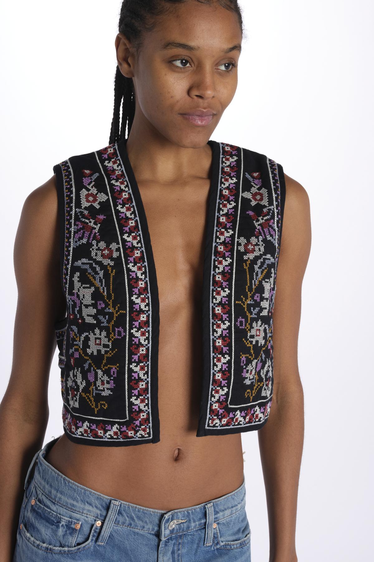 Gilet punto croce COCO BLEUNUIT ba&sh