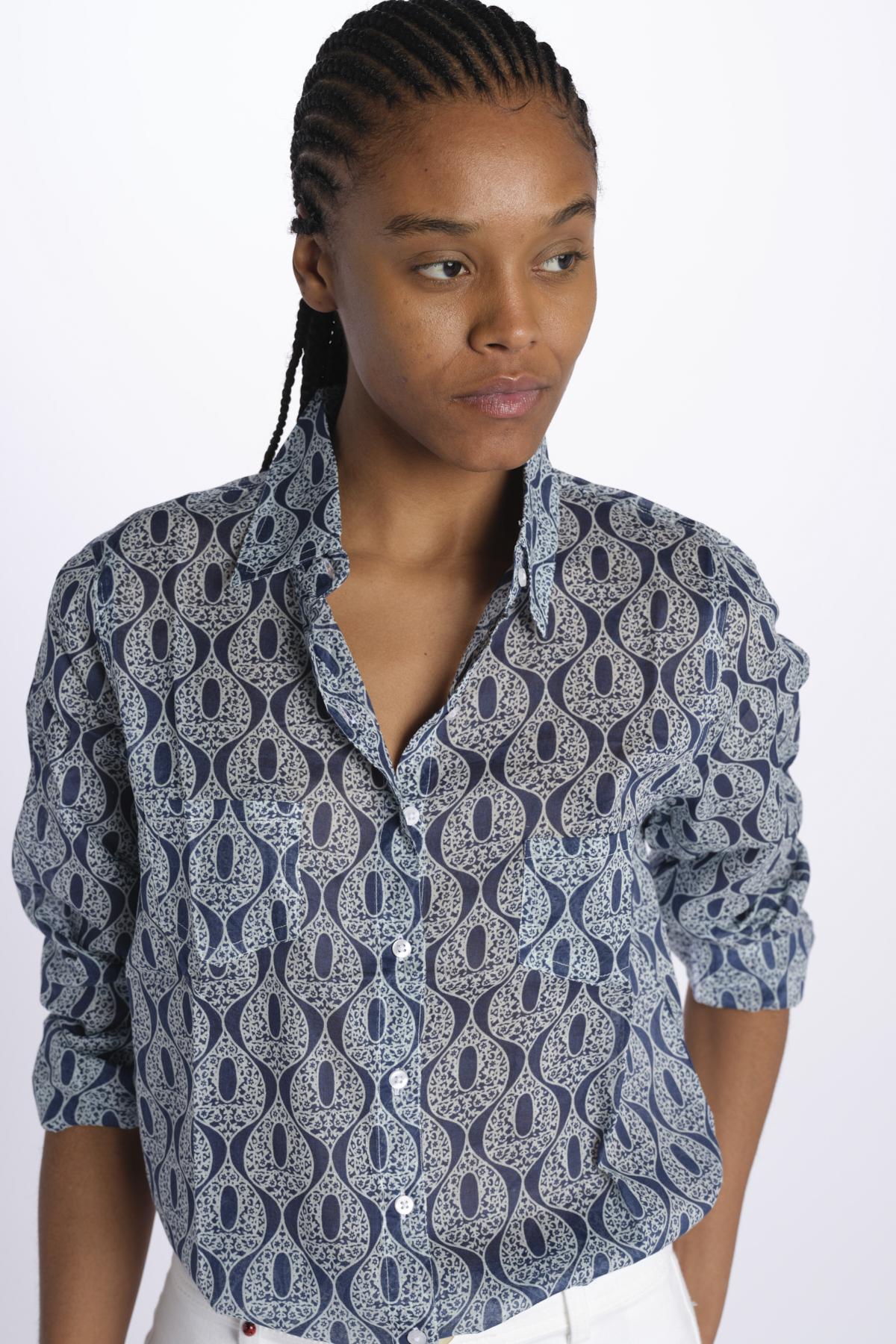 Camicia FLEUR SX7522 4G02 terre rouge
