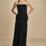 abito bustier e tulle. DR226 BLACK misha
