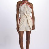 Top ricamo WILLOEMBROIDERY BEIGE chufy