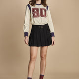 mini gonna pieghe. ADELINE 001 BLACK sea ny