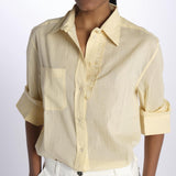 Camicia ANGELO con rouches ANGELO1TEE CREAM antik batik